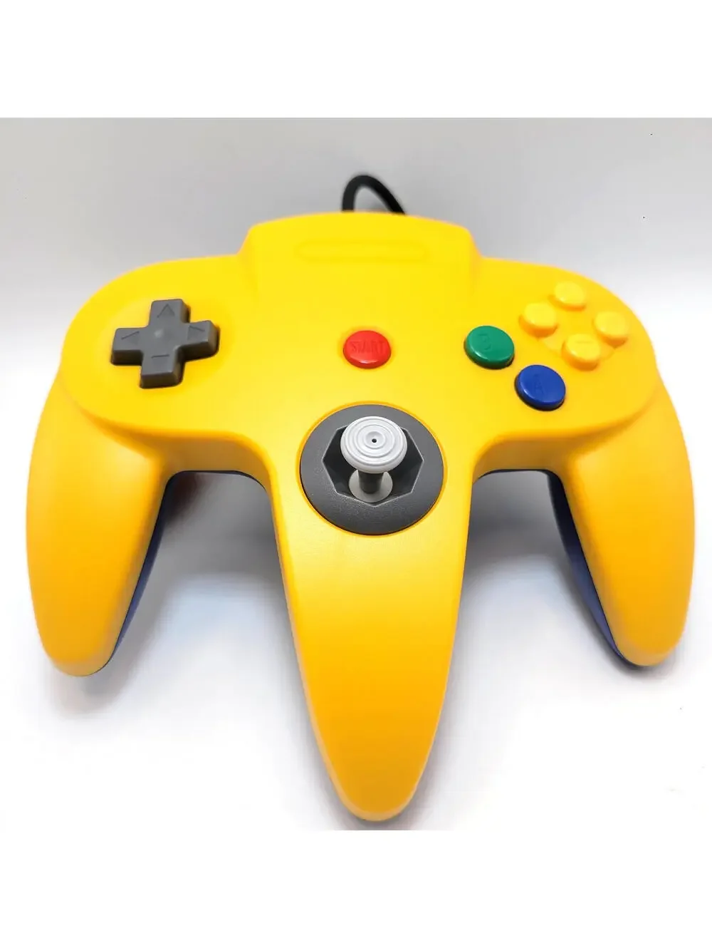 Nintendo 64 Wired Controller for N64 - TeknoGame® - Yellow & Blue - NEW IN BOX!